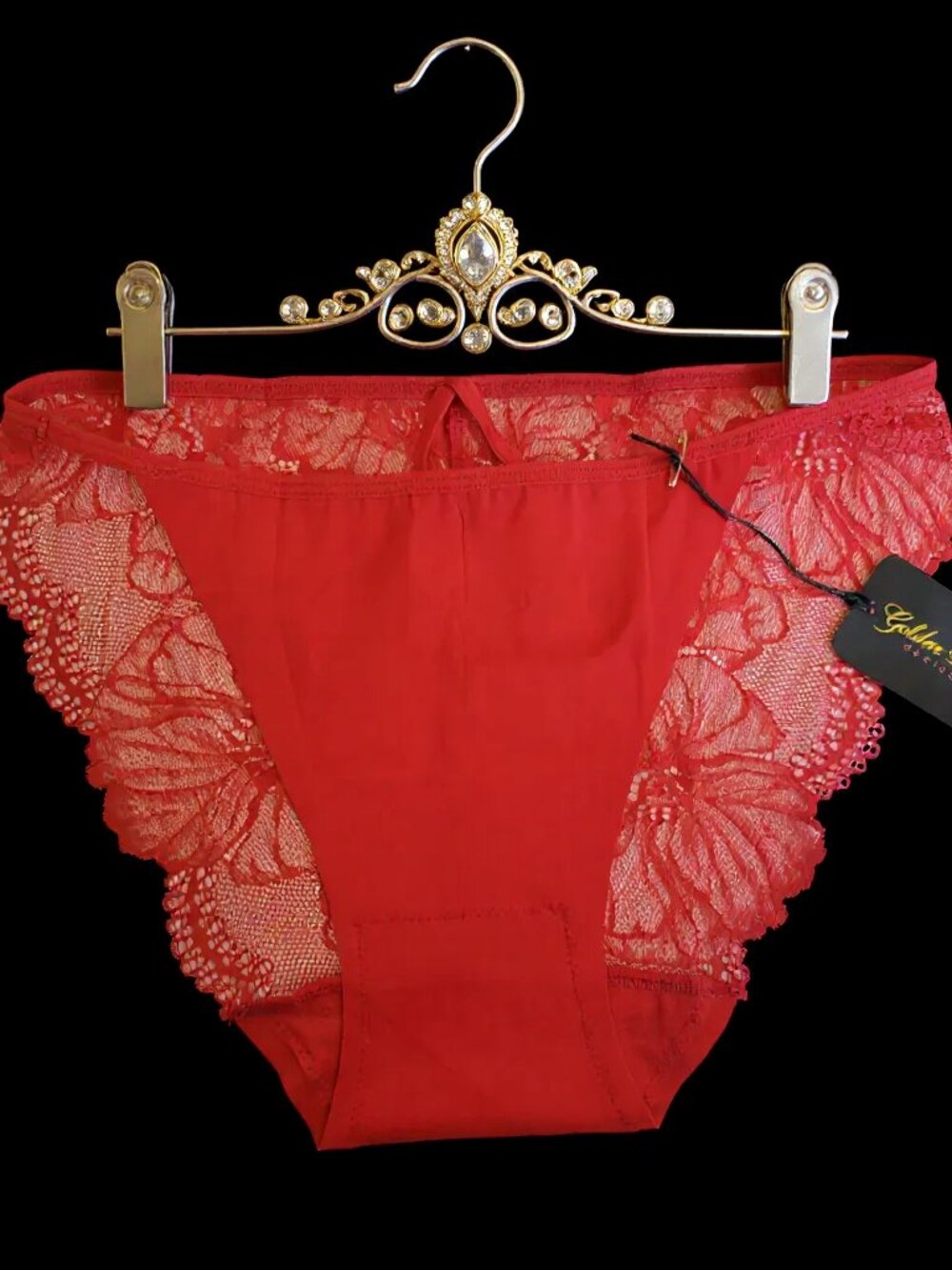 Brand New Whimsical Butterfly Panty - Cherry Red